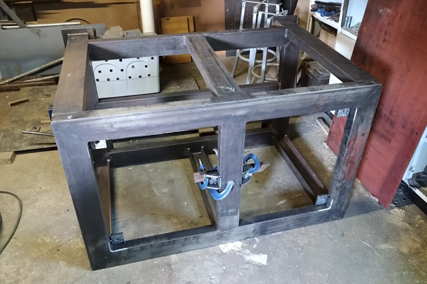 Steel Table for a Workshop, Steel Fabrication