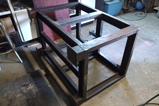 Steel Table for a Workshop, Steel Fabrication