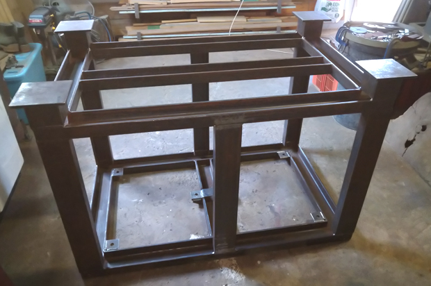 Steel Table for a Workshop, Steel Fabrication
