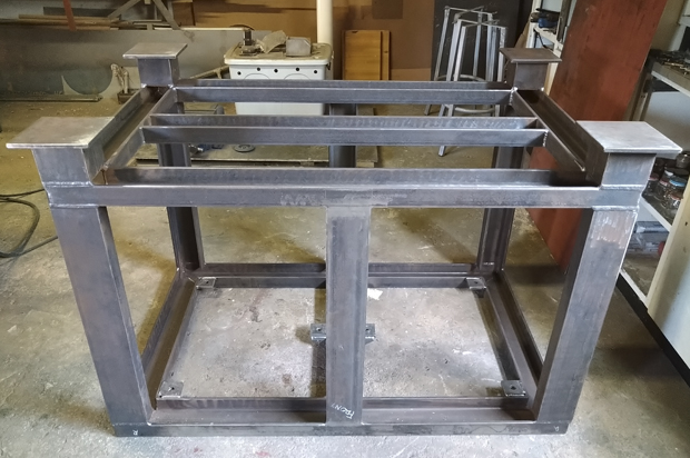 Steel Table for a Workshop, Steel Fabrication