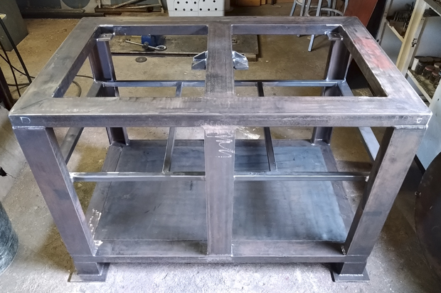Steel Table for a Workshop, Steel Fabrication